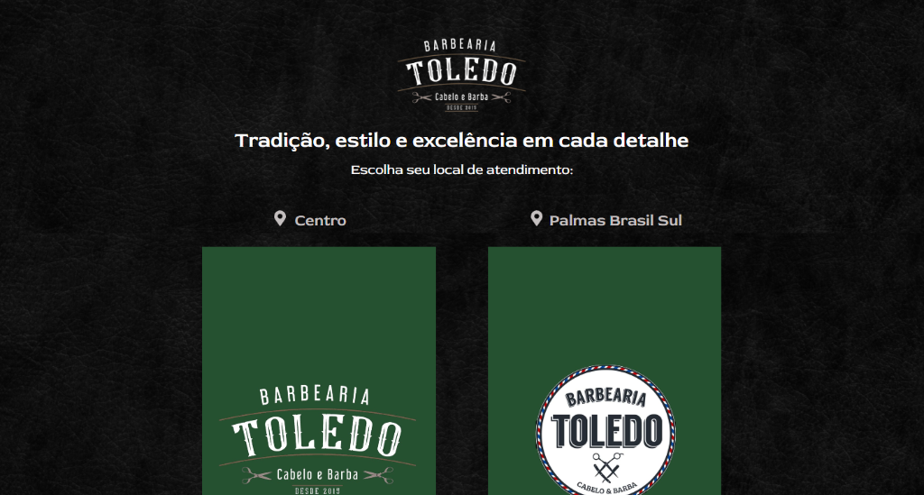 Template de Site - Barbearia Toledo
